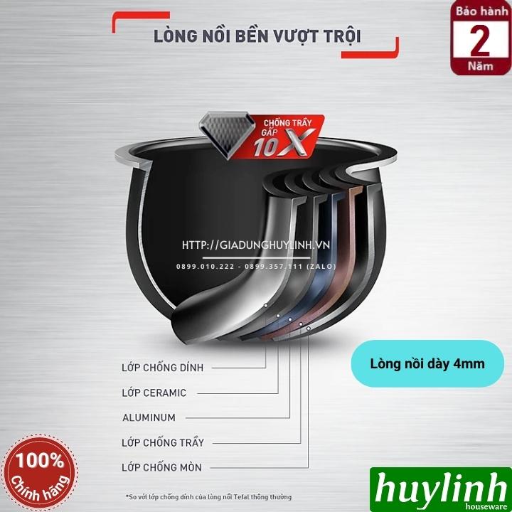 Nồi cơm điện tử Delirice Plus Tefal RK776B68 - 1.8 lít - Lòng nồi niêu dày 4mm 5