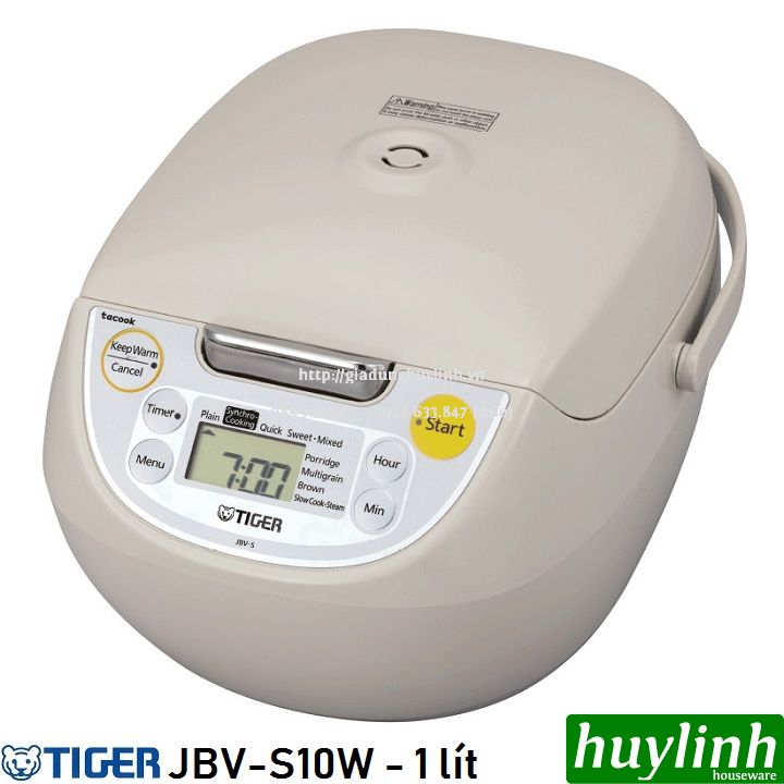 Nồi cơm điện tử Tiger JBV-S10W - 1 lít - Made in Nhật Bản 2