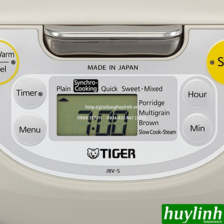 Nồi cơm điện tử Tiger JBV-S10W - 1 lít - Made in Nhật Bản 5