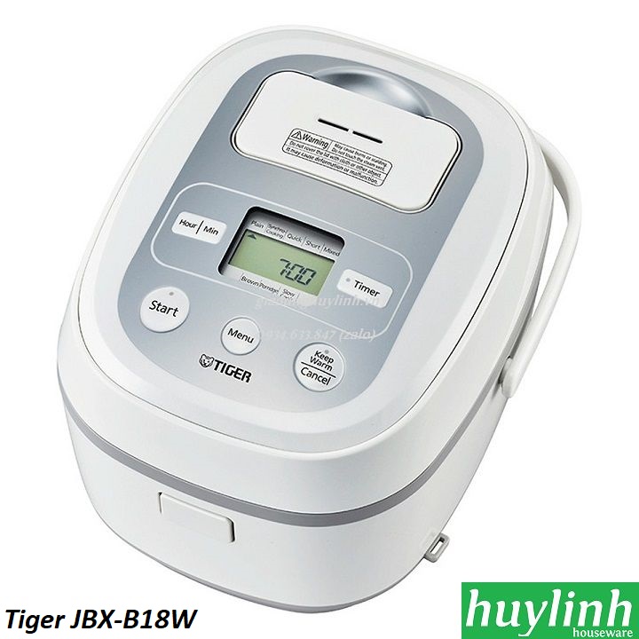 Nồi cơm điện tử Tiger JBX-B18W - 1.8 lít