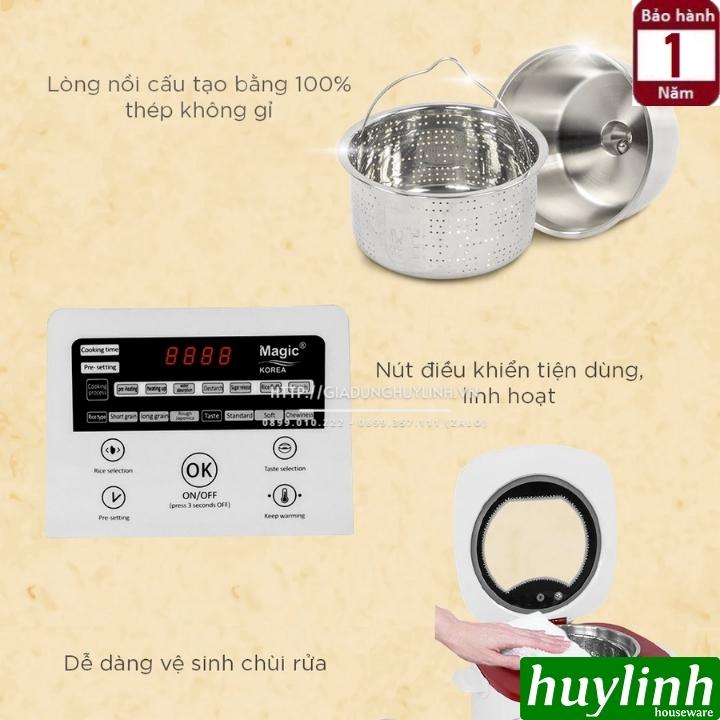 Nồi cơm điện tử tách đường Magic Korea A511 - 1.5 lít 6