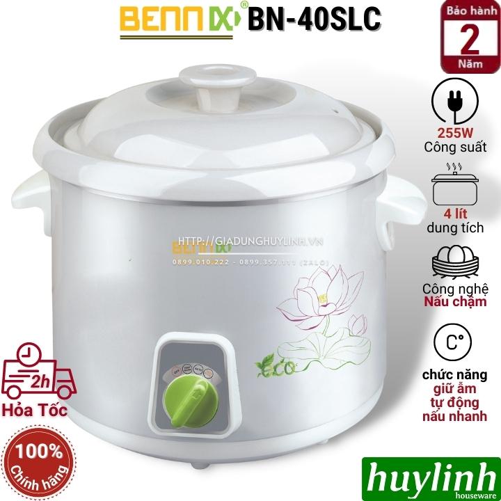 Nồi tiềm nấu cháo chậm Bennix BN-40SLC - 4 lít