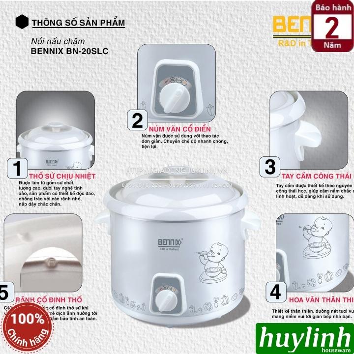 Nồi tiềm nấu cháo chậm Bennix BN-40SLC - 4 lít 3