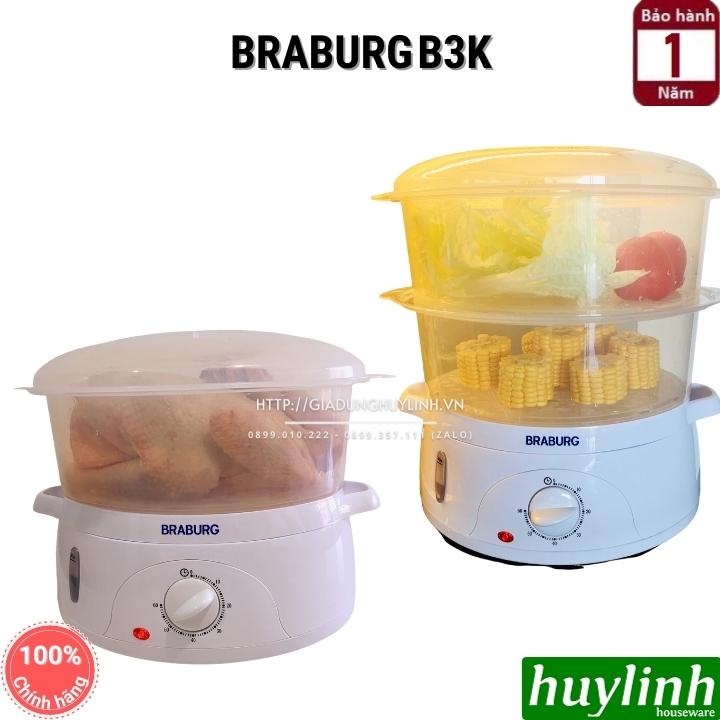 Nồi hấp điện 3 tầng Braburg B3K - 9 lít 3