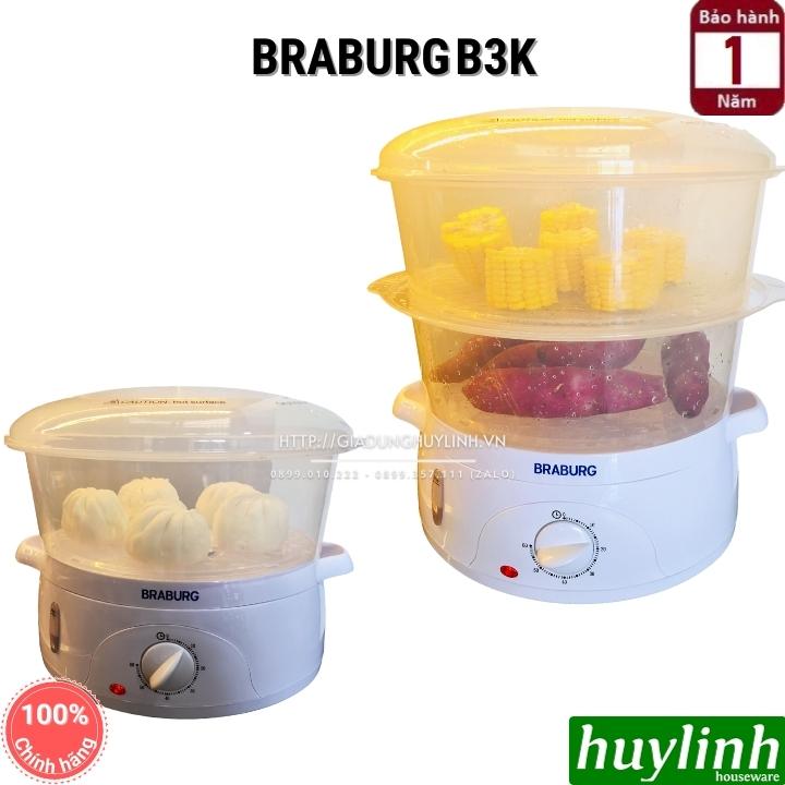 Nồi hấp điện 3 tầng Braburg B3K - 9 lít 4