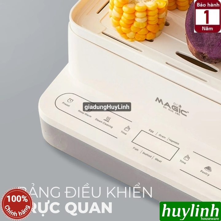 Nồi hấp điện 3 tầng Magic ECO AC-280 - 12 lít 3