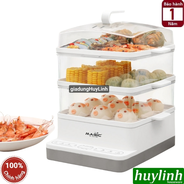 Nồi hấp điện 3 tầng Magic ECO AC-280 - 12 lít 5