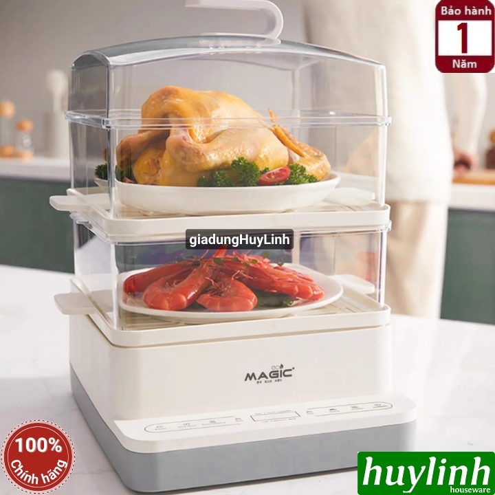 Nồi hấp điện 3 tầng Magic ECO AC-280 - 12 lít 56