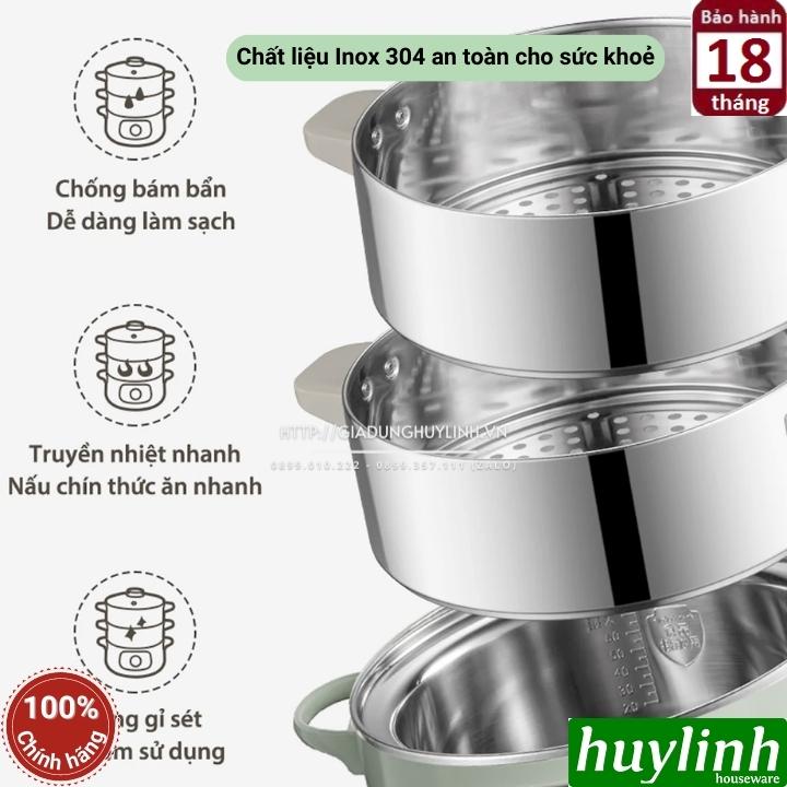 Nồi lẩu - hấp điện 3 tầng Bear DZG-D80G5 - 10 lít - 1300W 6