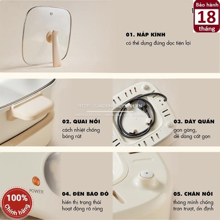 Nồi lẩu điện đa năng Bear DHG-C40M1 - 4 lít 4