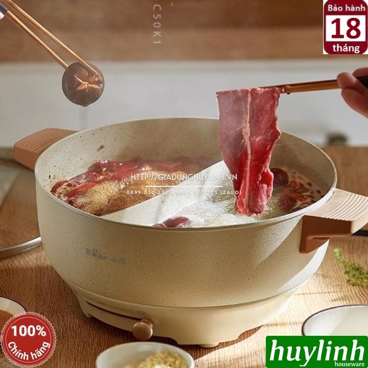 Nồi lẩu điện đôi uyên ương Bear DHG-C50K1 - 5 lít 7