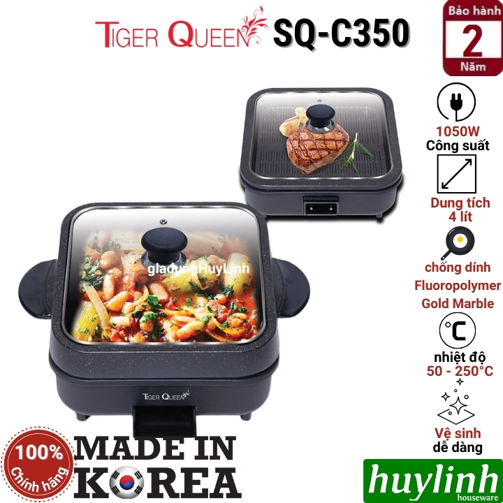 Nồi lẩu điện 2 trong 1 Tiger Queen SQ-2200