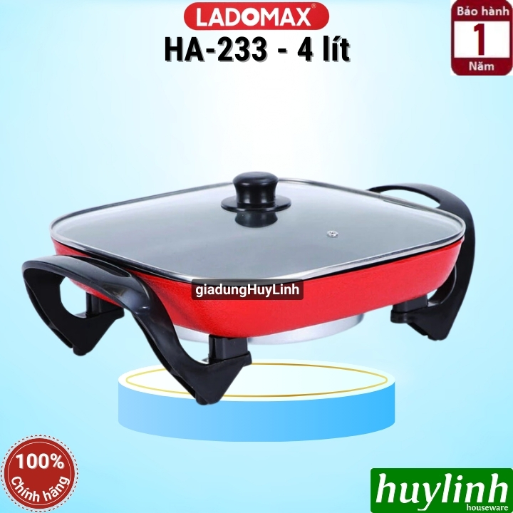 Lẩu điện vuông Ladomax HA-233 - 4 lít\