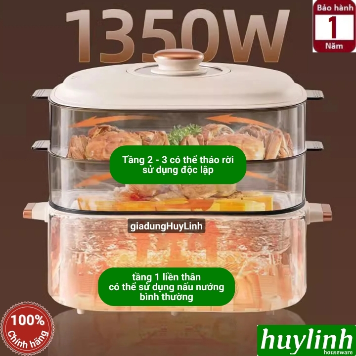 Nồi lẩu hấp điện đa năng Magic A-090 - 5 lít - 1355W 3