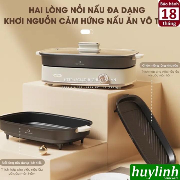 Nồi lẩu - nướng 2 khay Bear SB-NL45K - 4.5 lít 9