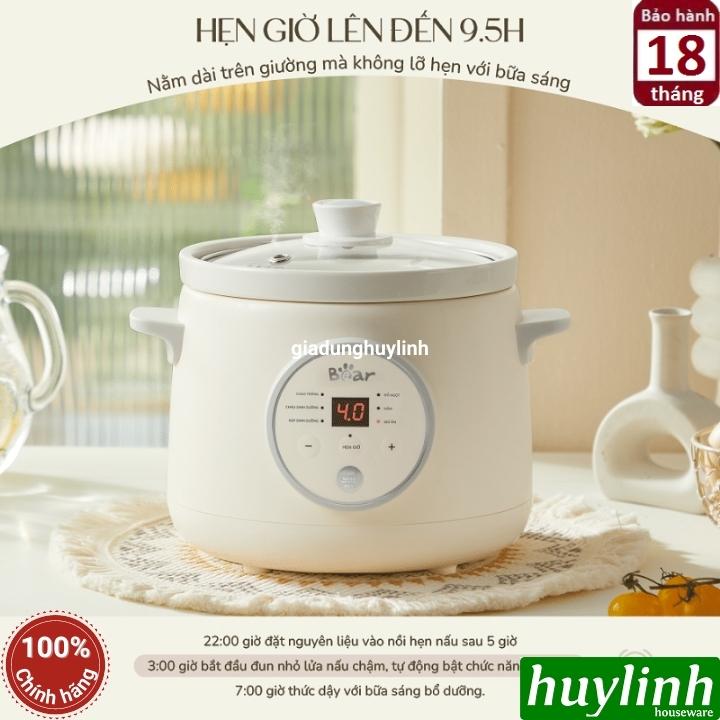 Nồi nấu chậm Bear SB-NNC15 - 1.5 lít - tiếng Việt 4