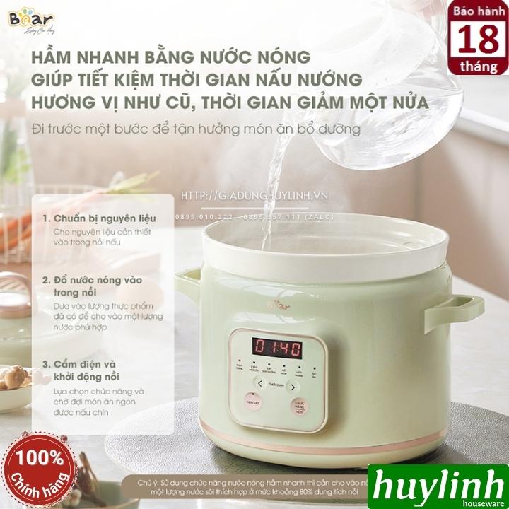 Nồi nấu chậm Bear SB-NNC20 - 2 lít - Bản quốc tế 3