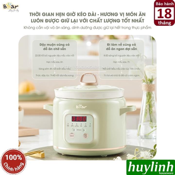 Nồi nấu chậm Bear SB-NNC20 - 2 lít - Bản quốc tế 7