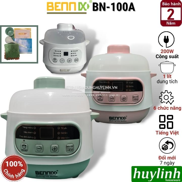 Nồi chưng yến, nấu cháo chậm Bennix BN-100A - 1 lít