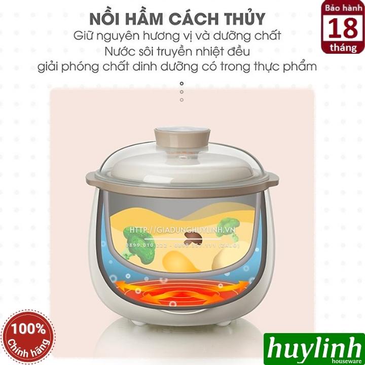 Nồi nấu chậm, chưng yến, nấu cách thuỷ Bear SUBE001 - Kèm xửng hấp 6