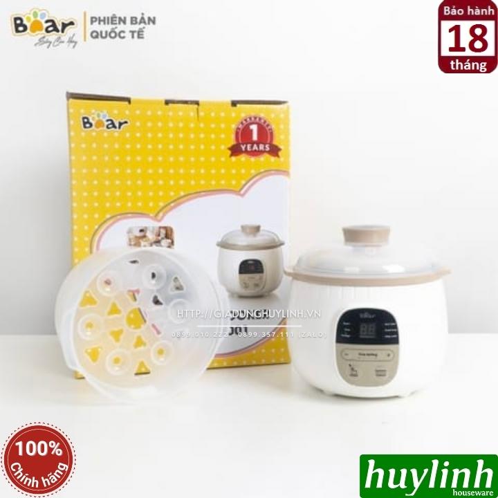 Nồi nấu chậm, chưng yến, nấu cách thuỷ Bear SUBE001 - Kèm xửng hấp 9