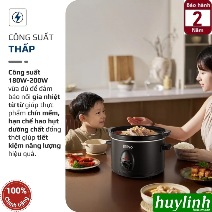Nồi nấu chậm OLIVO SC25 (2.5L) và OLIVO SC30 (3L) 5