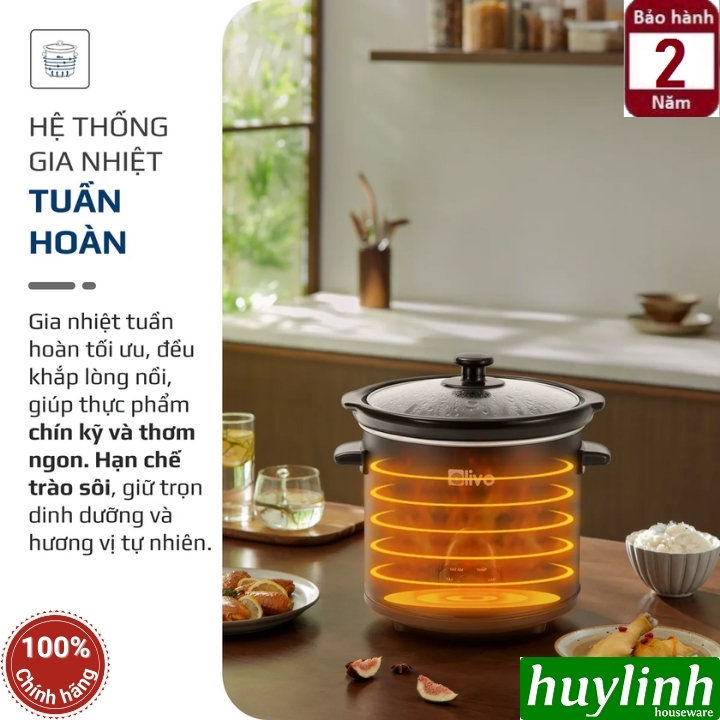 Nồi nấu chậm OLIVO SC25 (2.5L) và OLIVO SC30 (3L) 4