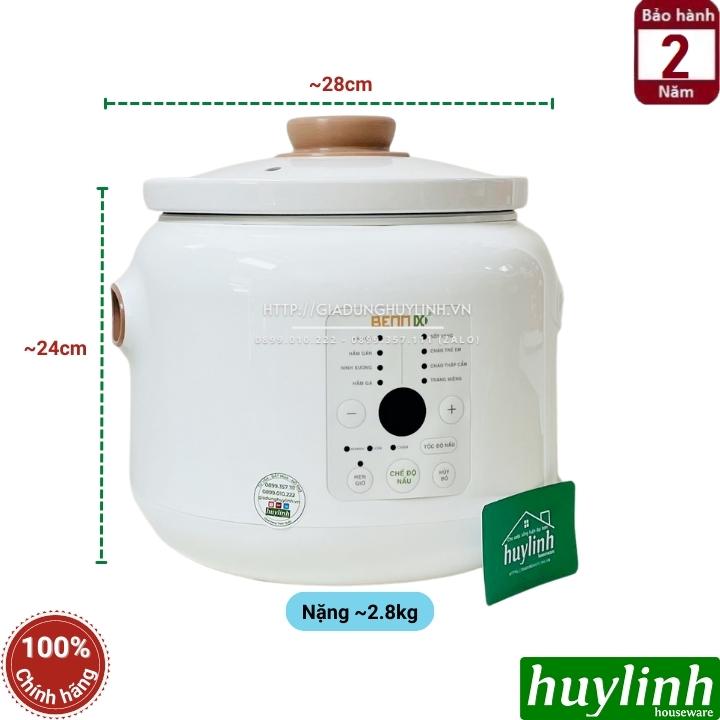 Nồi nấu cháo chậm Bennix BN-30SLC – 3 lít 8