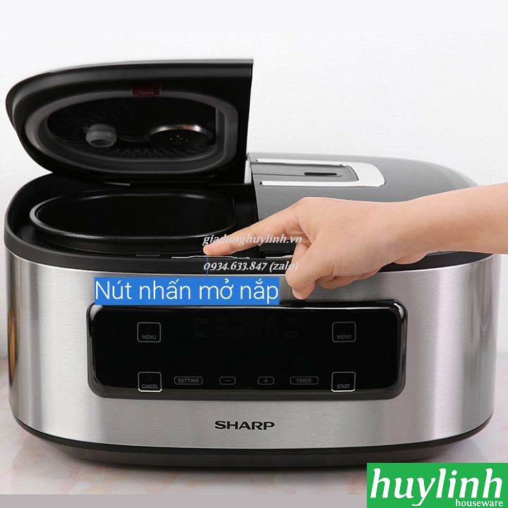 Nồi cơm điện tử 2 ngăn Sharp KN-TC50VN - 1.8 lít - Twin Cooker 6
