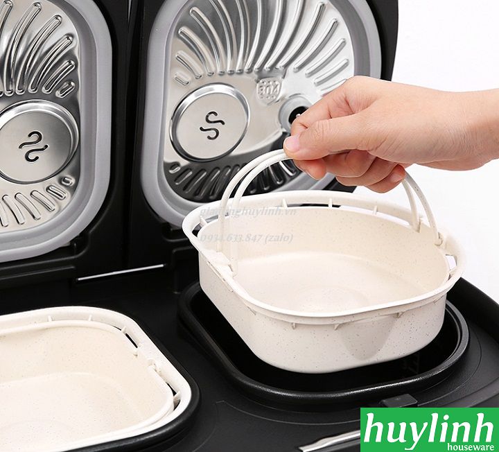 Nồi cơm điện tử 2 ngăn Sharp KN-TC50VN - 1.8 lít - Twin Cooker 7