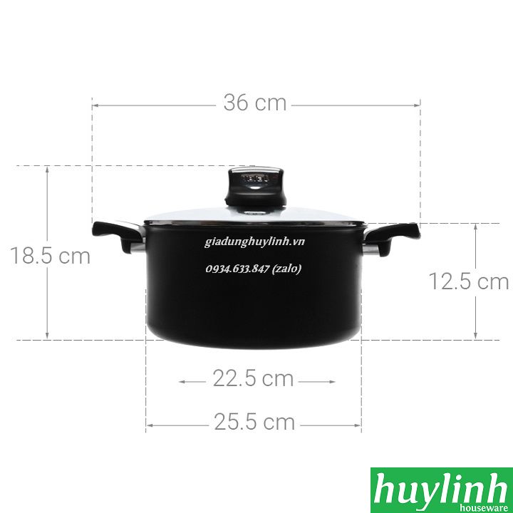 Nồi nhôm đáy từ Tefal Expertise C6207172 - 26 cm 2