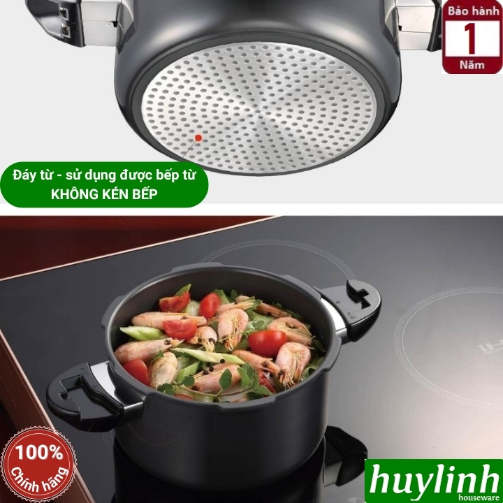 Nồi áp suất nhôm chống dính đáy từ PoongNyun BMPC-IH (4.2 lít và 5.2 lít) 4