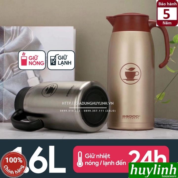 Bình thuỷ pha trà giữ nhiệt nóng lạnh 2Good B18 - 1.6 lít - Đổi mới 5 năm 3