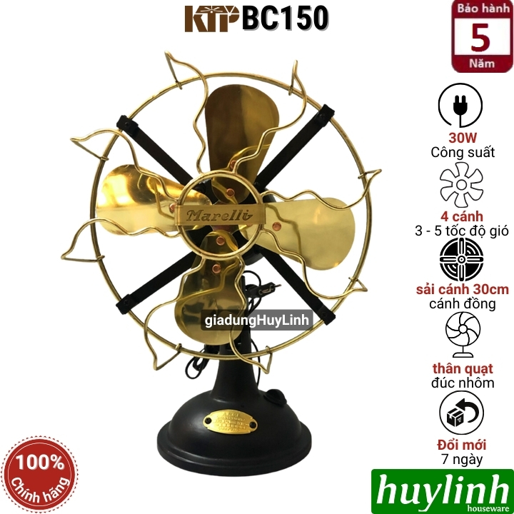 Quạt bàn kiểu cổ mini Kim Thuận Phong BC150