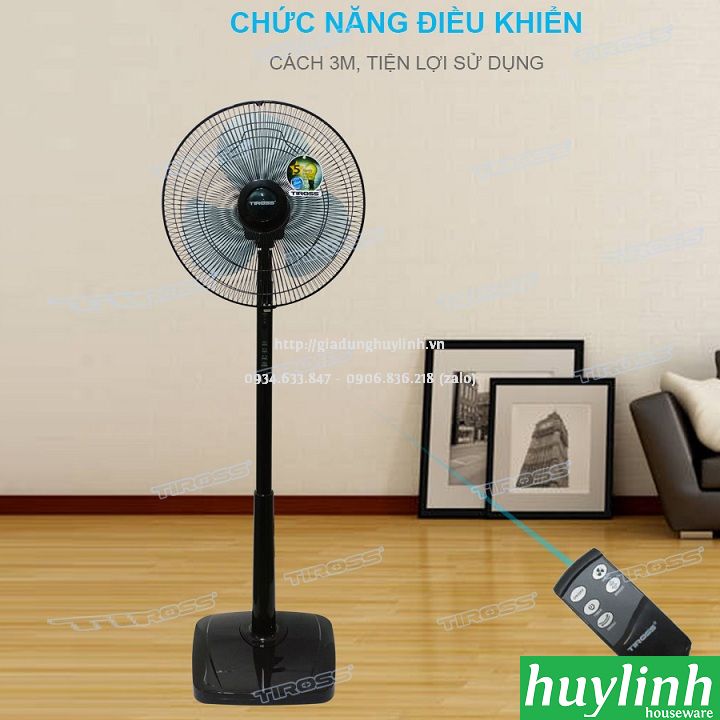 Quạt cây đứng Tiross TS9183 - Malaysia - Có Remote 4