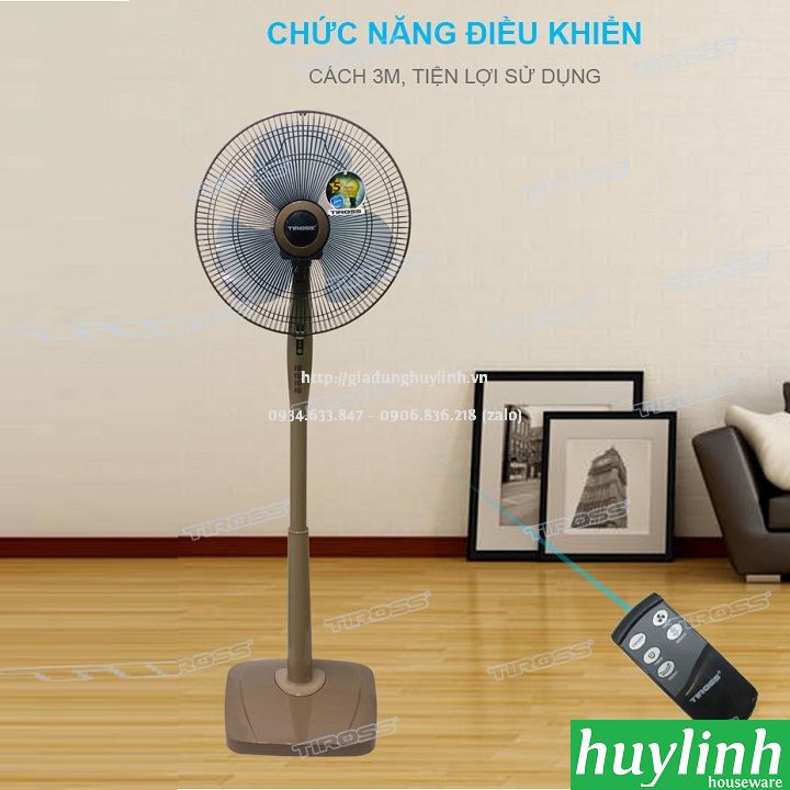 Quạt cây đứng Tiross TS9184 - Malaysia - Có Remote 4