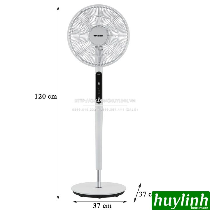 Quạt cây đứng Tiross TS9187 - Động cơ DC - Có Remote 9