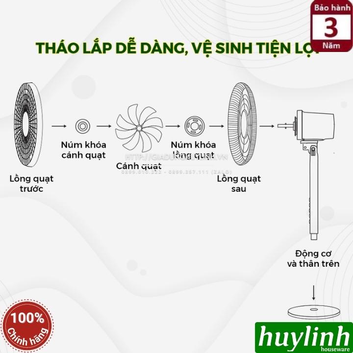 Quạt cây đứng thông minh Dreamer DHA-SSF136 - Điều khiển giọng nói trực tiếp 3