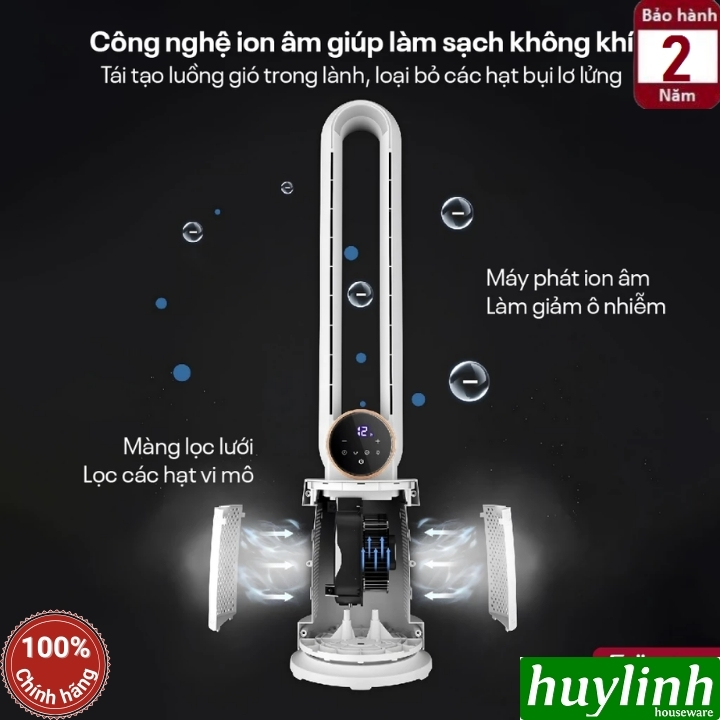 Quạt không cánh - lọc không khí FujiHome BF-03R 2