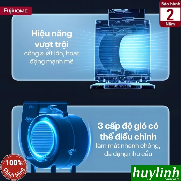 Quạt không cánh Fujihome BF-05R-HEPA 3