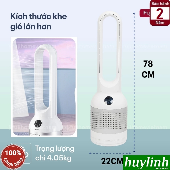 Quạt không cánh Fujihome BF22-HEPA 2