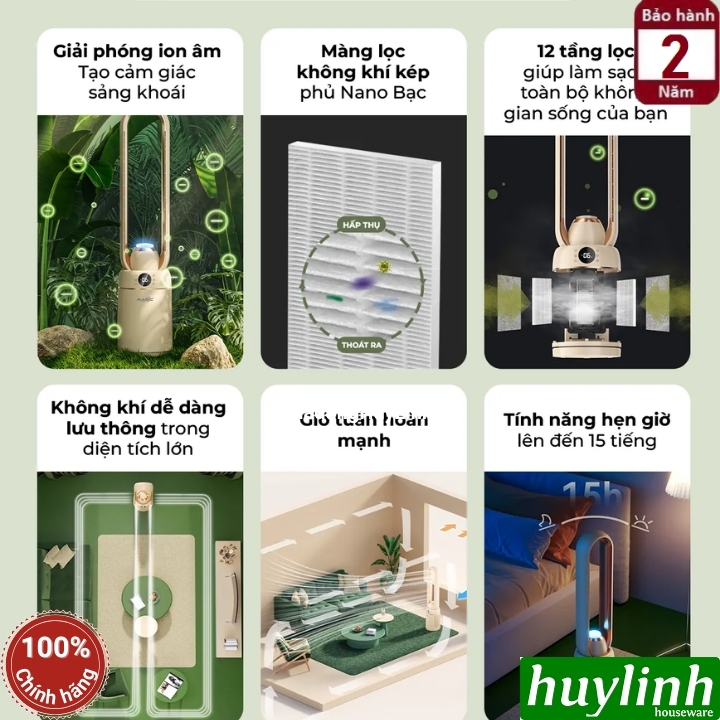 Quạt không cánh - lọc không khí Magic ECO AC-305 - Mẫu 2024 3