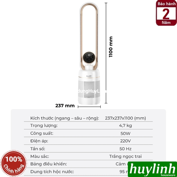 Quạt không cánh Magic ECO AC-306