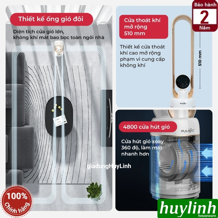 Quạt không cánh Magic ECO AC-306 6