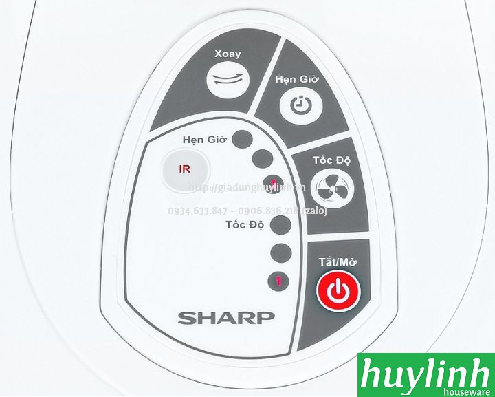Quạt lửng Sharp PJ-L40RV - Có Remote - Made Malaysia 8