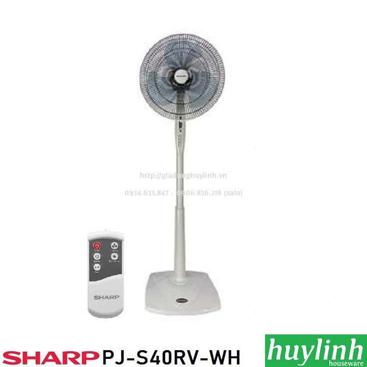 Quạt cây đứng Sharp PJ-S40RV - Có Remote - Made Malaysia 2