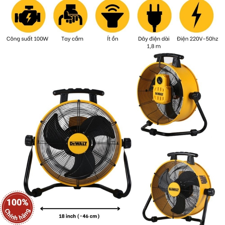 Quạt sàn công nghiệp DeWalt DXF1832