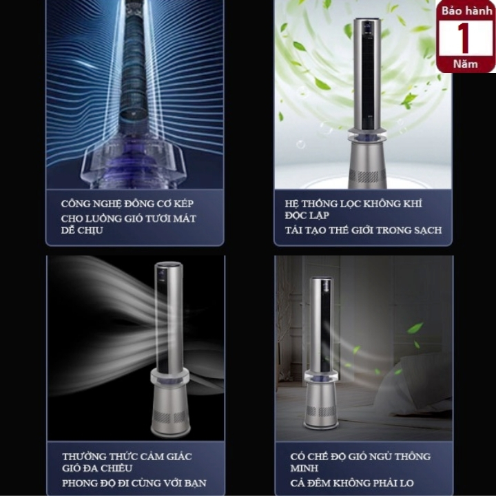 Quạt không cánh – lọc không khí 2 trong 1 Tiross TS9188 2