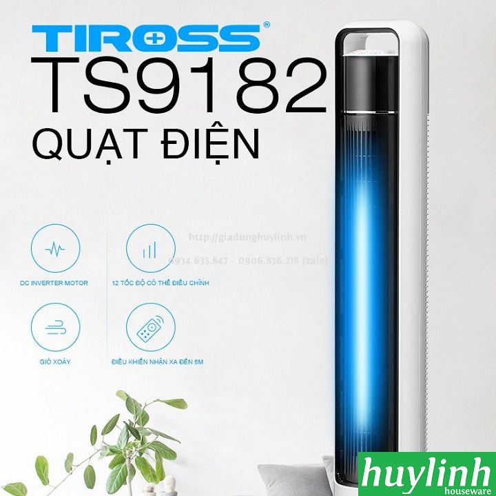 Quạt tháp Tiross TS9182 - Có Remote 2