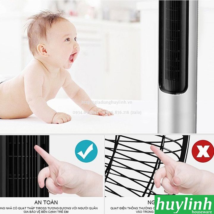 Quạt tháp Tiross TS9182 - Có Remote 8